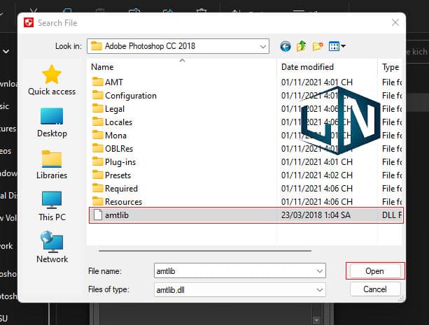 Chọn file amtlib