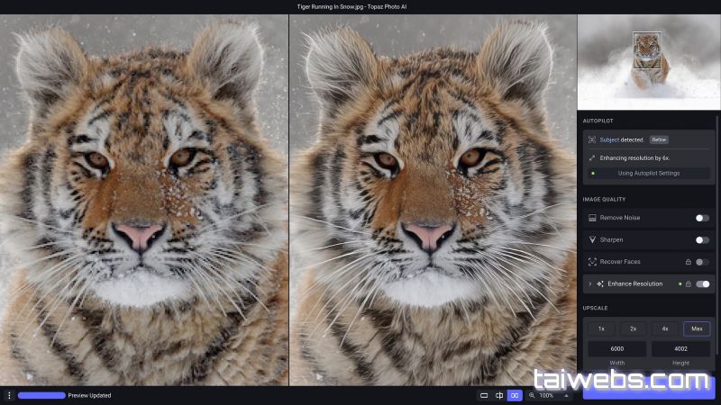 Phần mềm Topaz Photo AI Tăng chất lượng hình ảnh bằng AI